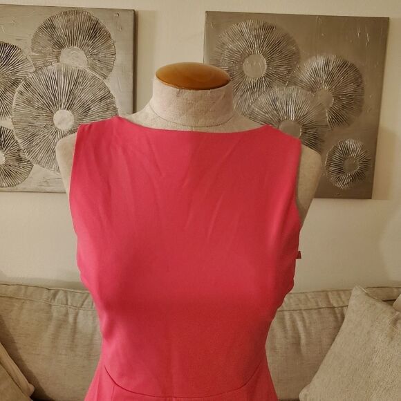 Love Ady Ruffle-Hem Fit & Flare Dress size Medium in Pink - NEW - Picture 3 of 11